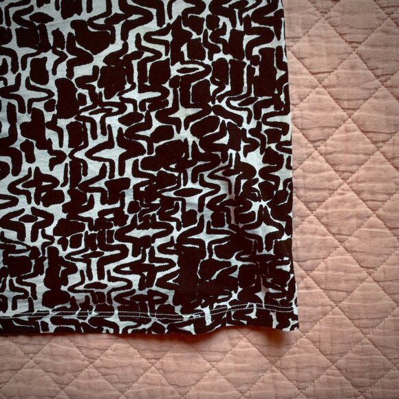 VELVET Black & white - Strapless Mini Tube Printed Dress – Size M - Picture 10 of 14